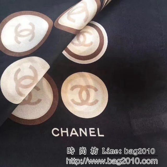 CHANEL香奈兒熱賣款 經典真絲系列 香奈兒雙C真絲圍巾 LLWJ6662